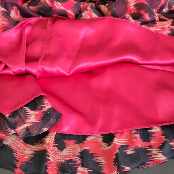 NEW Aidan Mattox Silk Formal Gown Maxi Printed Halter Neck Sexy Women 10 - Picture 10 of 15